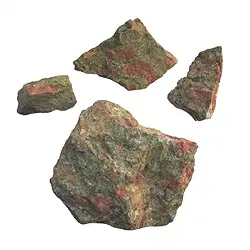 07069212 Rohsteine Unakit, 05 - 14cm | Mineralien-Handel Edelsteine, Heilsteine & Schmuck