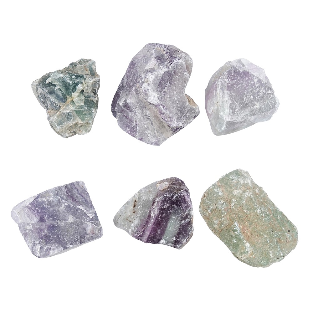 Rough stones fluorite, 03 - 05cm | wholesaler gems, healing stones & jewelry