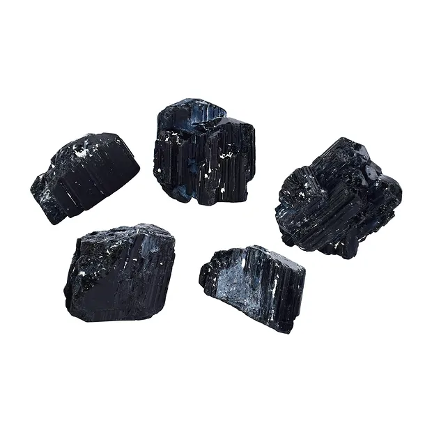 Tourmaline (black) rough stones, 02 - 03cm (1kg/ PU) | Marco Schreier