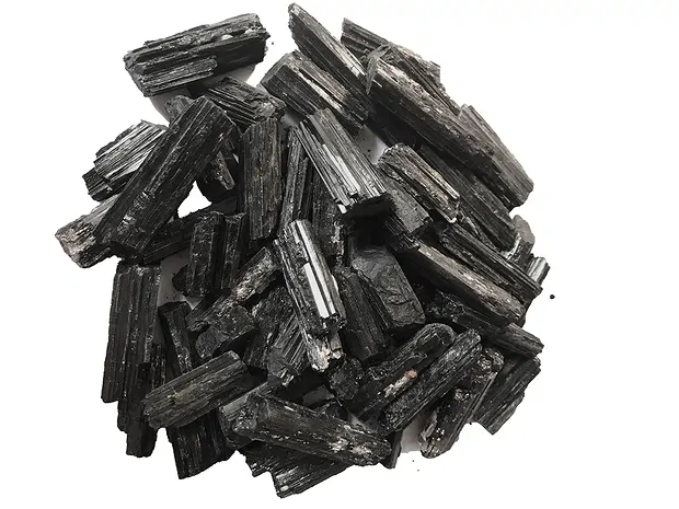 Cristalli grezzi di Schorl, 03 - 06 cm (UC) | grossista gemme e pietre curative