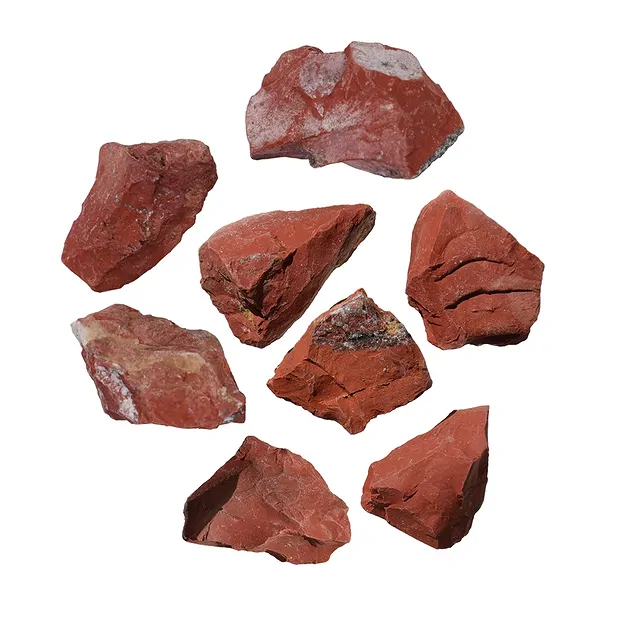 Jasper (red) rough stones, 03 - 04cm | wholesaler gems, healing stones & jewelry