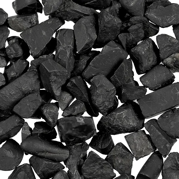 Shungite rough stones, 0.6 - 1.0cm (1kg/ PU) | wholesaler gems & healing stones