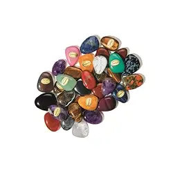 0800093012 1kg Tumbled Stones drilled mixed varieties, approx. 2 to 3cm   | Marco Schreier