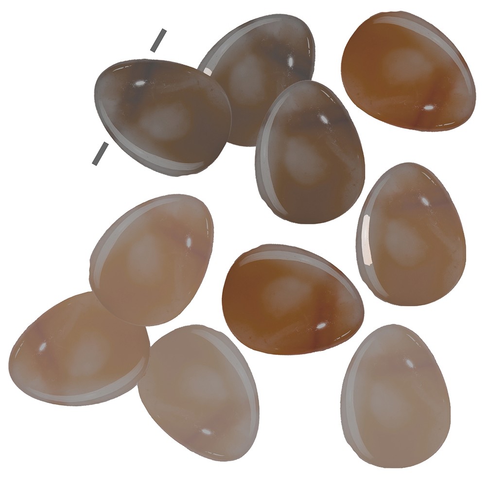 Tumbled Stone Carnelian (heated) drilled, approx. 2 x 3cm | Marco Schreier