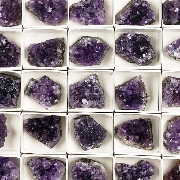 Stufen Amethyst (Uruguay) AB, 03cm (30 St./VE) | Marco Schreier