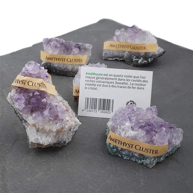 Mini-Flat Stufen Amethyst, 3,0 - 5,0cm (12 - 15 St./VE) | Marco Schreier