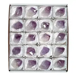 0901203020 Points Amethyst, 05cm (20 pcs./ PU) | wholesaler gems, healing stones & jewelry