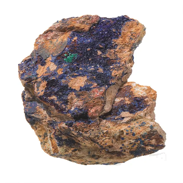 Azurite a gradini su matrice, 07 - 10 cm | grossista gemme e pietre curative