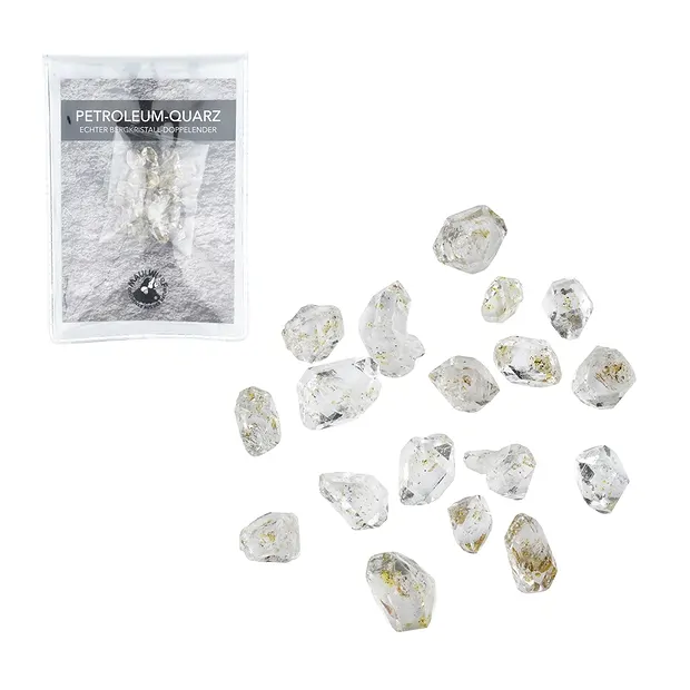 Petroleum quartz with insert in pouch, 10g | wholesaler gems & healing stones