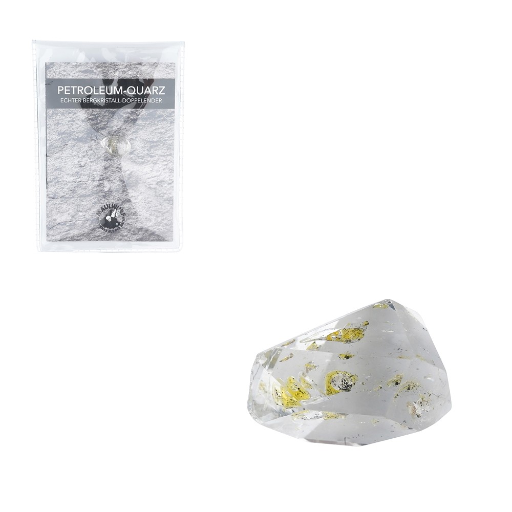 Petroleum-Quarz mit Beileger in Pouch, 1,0 - 1,2cm | Marco Schreier