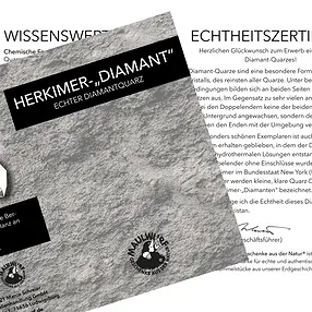 Diamante di Herkimer (Pakistan) con custodia in astuccio, 10g | Marco Schreier