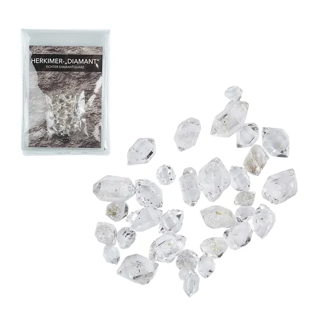 Herkimer-Diamant (Pakistan) mit Beileger in Pouch, 10g | Marco Schreier