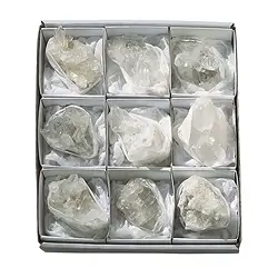0903501009 Rock Crystal Clusters, 07 - 08cm (9 pcs./ PU) | wholesaler gems & healing stones