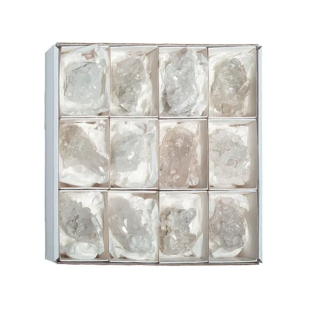 Rock Crystal Clusters, 06 - 07cm (12 pcs./ PU) | gems, healing stones & jewelry