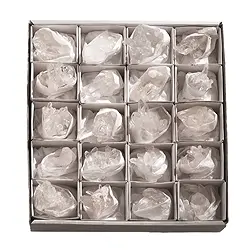 0903501020 Rock Crystal Clusters, 05cm (20 pcs./ PU) | wholesaler gems & healing stones