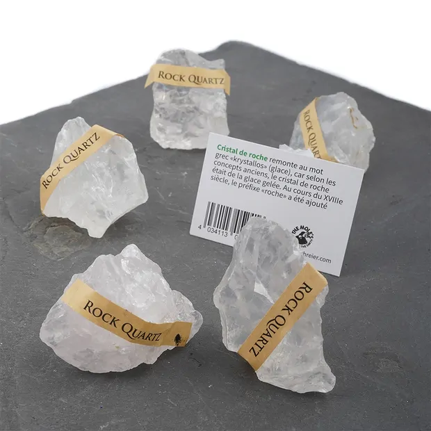 Mini-Flat Rohsteine Bergkristall, 4,0 -5,0cm (12 - 15 St./VE) | Marco Schreier