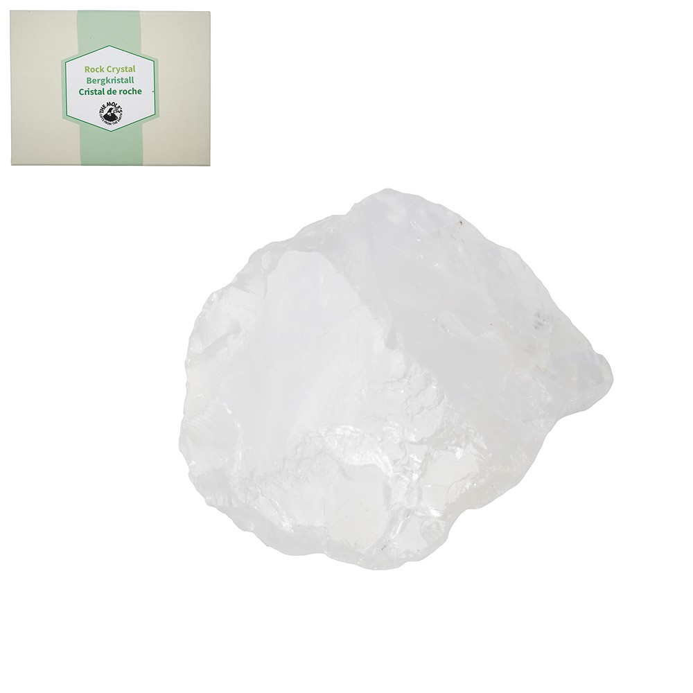 Mini-Flat Rock Crystal rough stones, 4.0 - 5.0cm (12 - 15 pcs./ PU) | Marco Schreier
