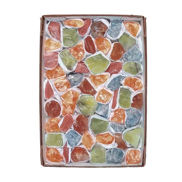 Piedras en bruto calcita (coloreada), 3,5 - 4,5cm (aprox. 4,2kg/VE) | Marco Schreier