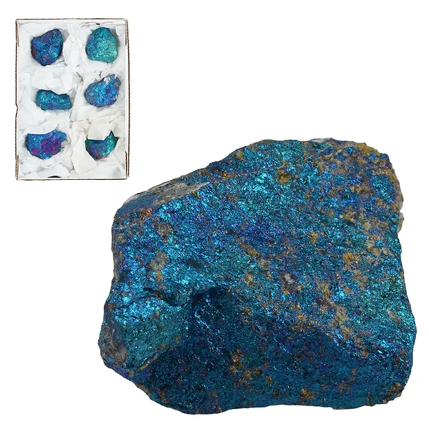 Chalcopyrite rough stones, 9 - 11cm (6 pcs./ PU) | Marco Schreier