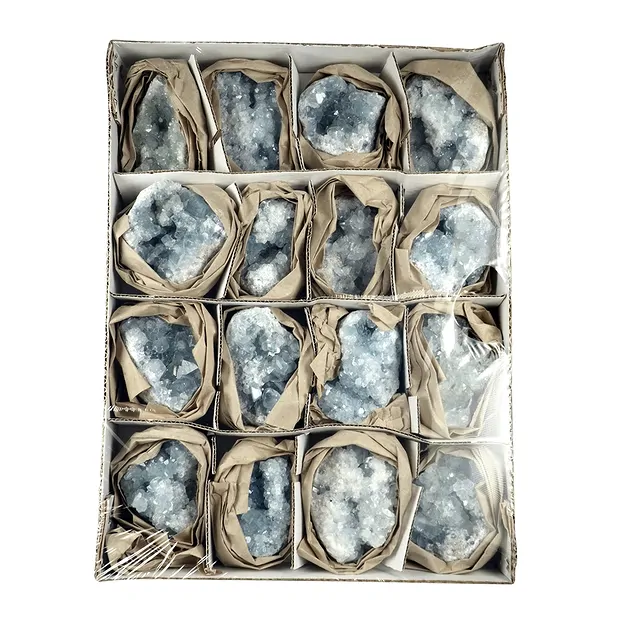 Clusters Coelestine B/C, 08cm (16 pcs./ PU) | wholesaler gems & healing stones