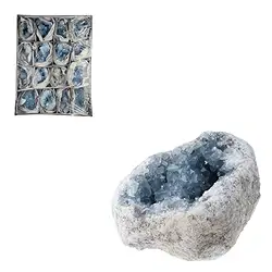 0905401017 Stufen Coelestin A, 08cm (16 St./VE) | Schreier Edelsteine, Heilsteine & Schmuck