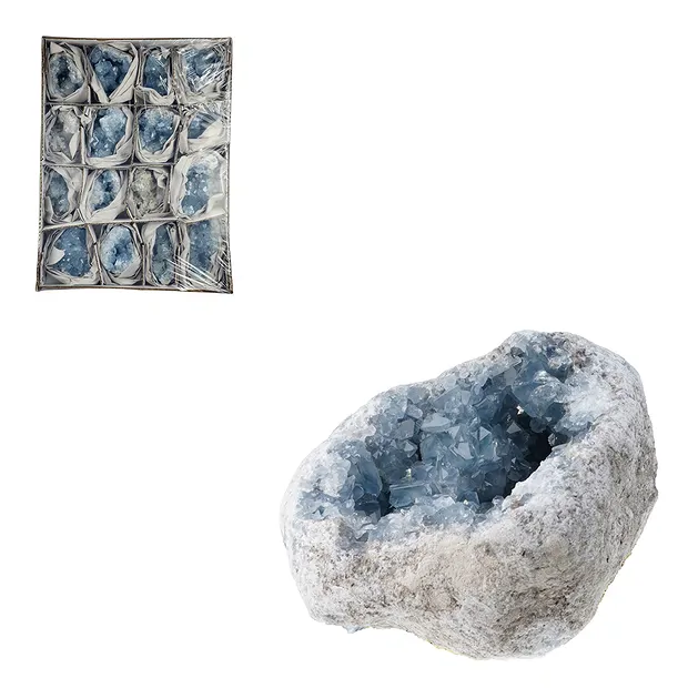 Clusters Coelestine A, 08cm (16 pcs./ PU) | wholesaler gems & healing stones