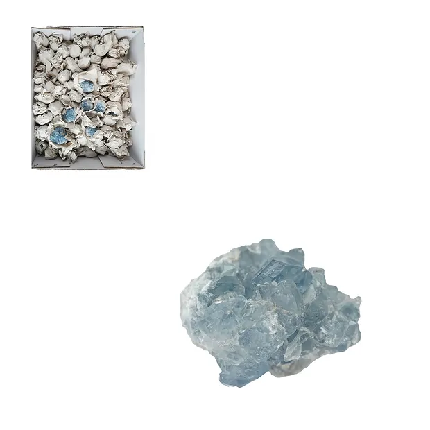 Coelestine A clusters, 03 - 05cm (10 kg/ PU) | wholesaler gems & healing stones
