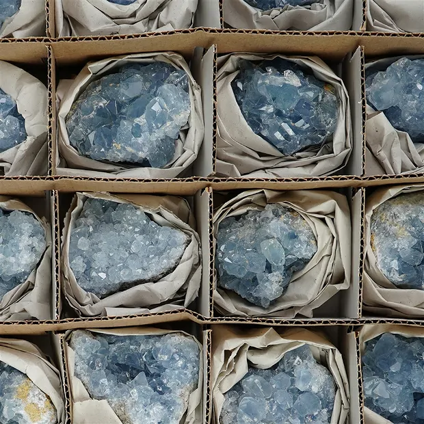 Clusters Coelestine A, 05 - 06cm (24 pcs./ PU) | gems, healing stones & jewelry