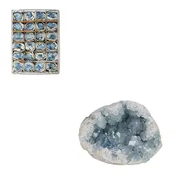 0905401025 Stufen Coelestin A, 05 - 06cm (24 St./VE) | GH Edelsteine, Heilsteine & Schmuck