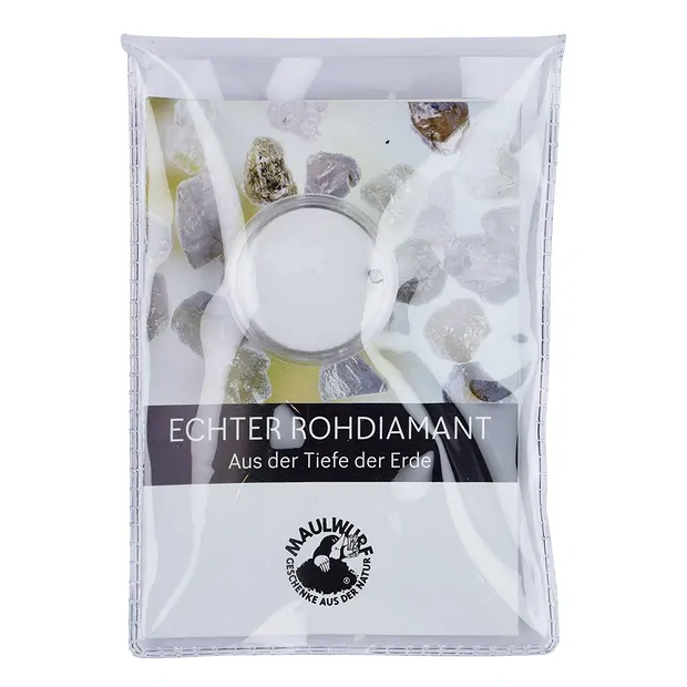 Rough diamond 0.3ct with certificate card in pouch | Marco Schreier