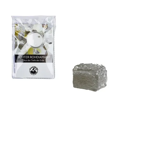 Diamant brut 0,1ct avec carte de certificat en pochette | Marco Schreier