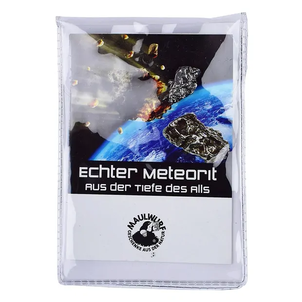 Meteorit 03-05 Gramm mit Zertifikatskarte in Pouch | Marco Schreier