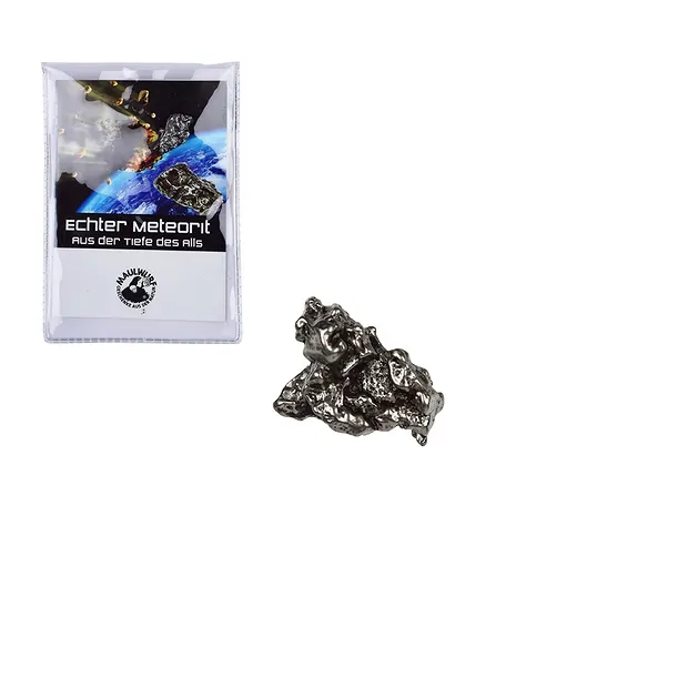 Meteorit 03-05 Gramm mit Zertifikatskarte in Pouch | Marco Schreier
