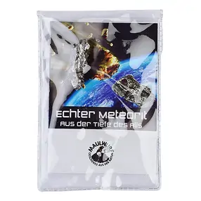 Meteorite 12-15 gram with certificate card in pouch | Marco Schreier