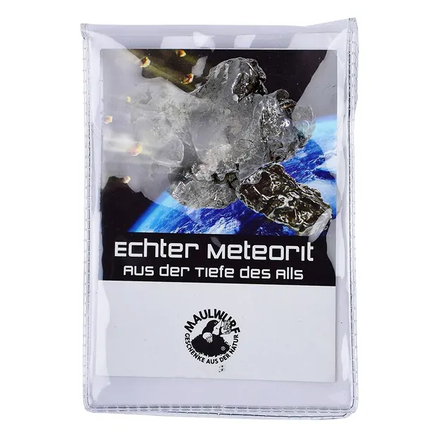 Meteorit 25-30 Gramm mit Zertifikatskarte in Pouch | Marco Schreier
