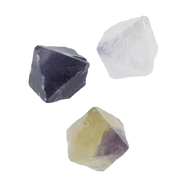 Split octahedron fluorite, 2.0cm (3 pcs./ PU) | wholesaler gems & healing stones