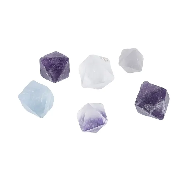 Split octahedron fluorite, 1.0 - 1.5 cm (6 pcs./ PU) | Marco Schreier