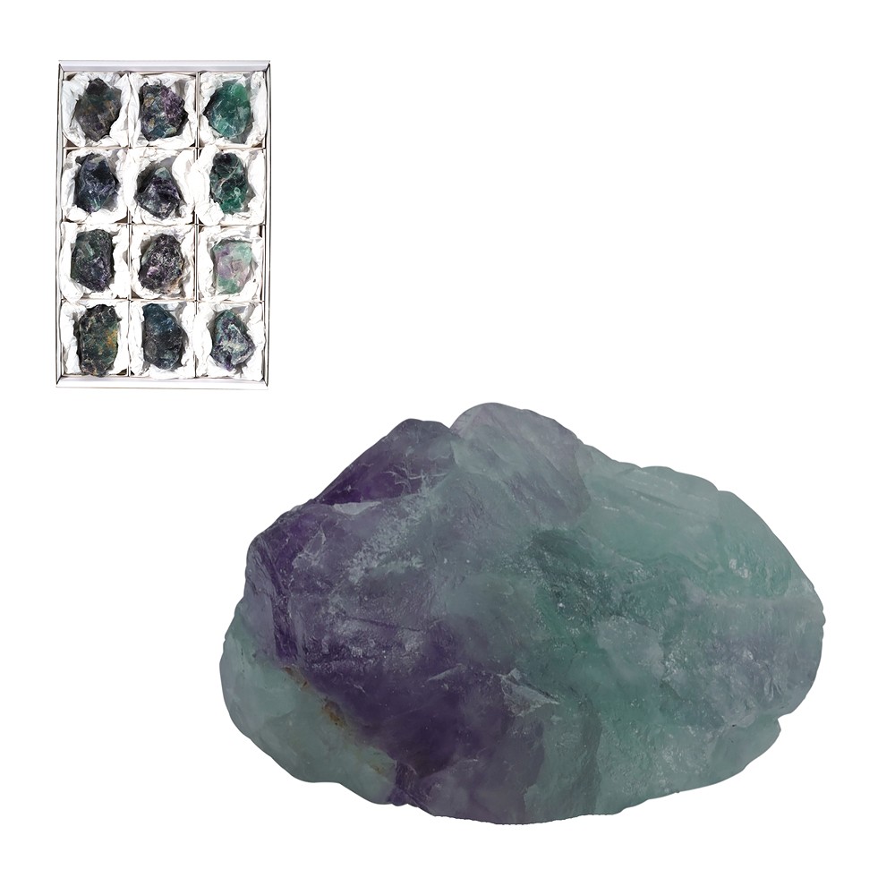 Rohsteine Fluorit, 6,0 - 8,0cm (12 St./VE) | GH Edelsteine, Heilsteine & Schmuck