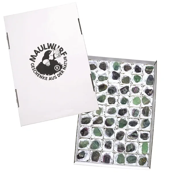 Rohsteine Fluorit, 2,5 - 4,2cm (54 St./VE) | GH Edelsteine, Heilsteine & Schmuck