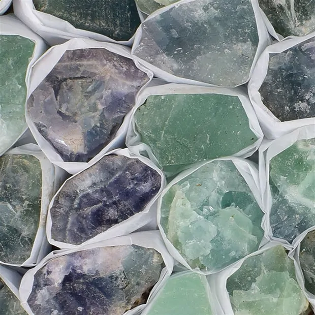 Pierres brutes Fluorite, 03,5 - 04,0cm (env. 4 kg/UC) | Marco Schreier