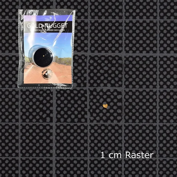 Pepita de oro con tarjeta de certificado en bolsa | Marco Schreier