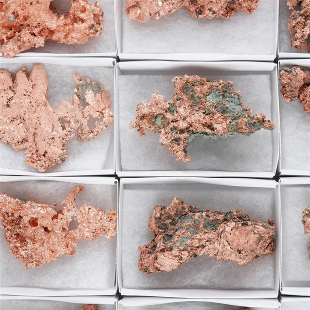 Native Copper (Michigan, USA), 06 - 09cm (18 pcs./ PU) | Marco Schreier