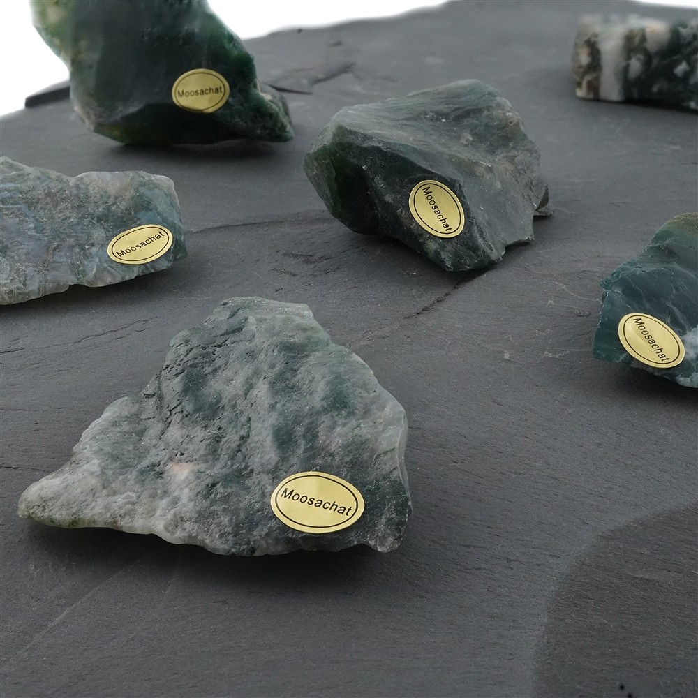 Pierres brutes Agate mousse, 03 - 06cm (24 pcs/UC) | Marco Schreier