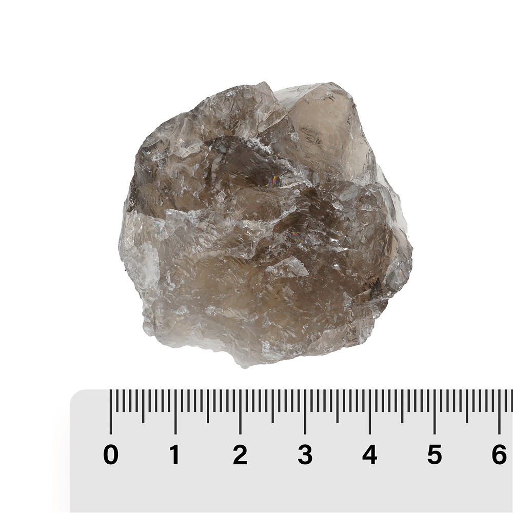 Mini flat rough stones Smoky Quartz, 3.0 - 4.0cm (12 - 15 pcs./ PU) | Marco Schreier