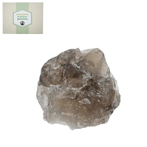 Mini-présentoir : pierres brutes de Quartz fumé, 4,0 - 5,0 cm (10 - 15 pcs/UC) | Marco Schreier