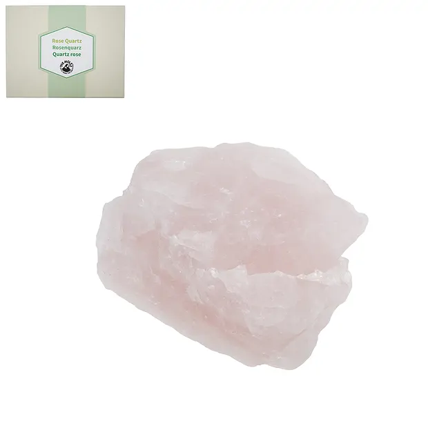 Mini Piedras en bruto planas Cuarzo rosa, 3.0 - 4.5cm (12 - 15 unid./VE) | Marco Schreier