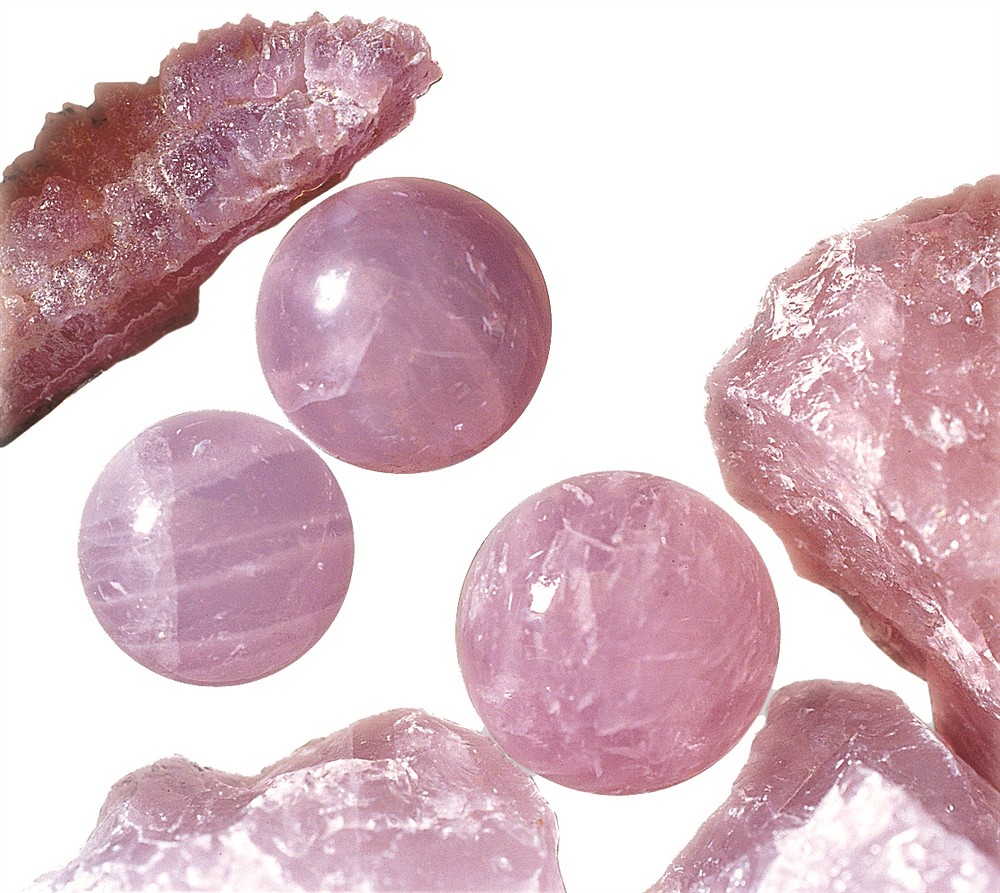 Rose Quartz rough stones, approx. 05cm (20 pcs./ PU) | Marco Schreier