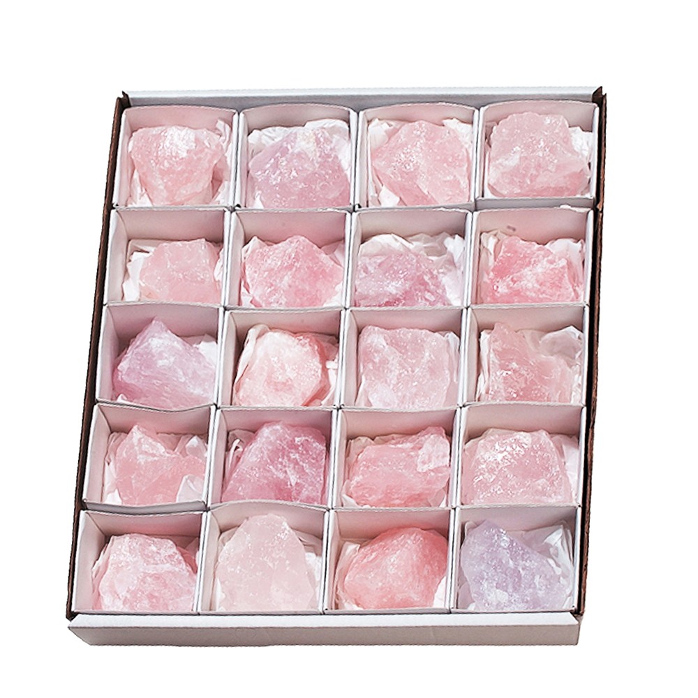 Rose Quartz rough stones, approx. 05cm (20 pcs./ PU) | Marco Schreier