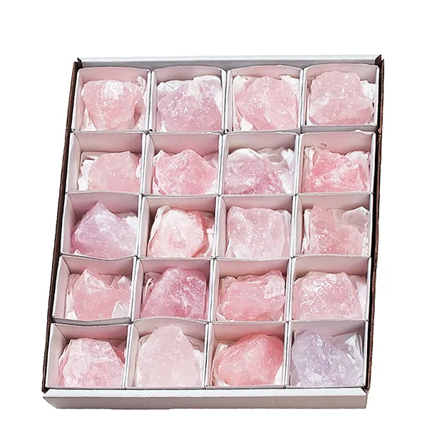 Rose Quartz rough stones, 05cm (20 pcs/PU) | wholesaler gems & healing stones