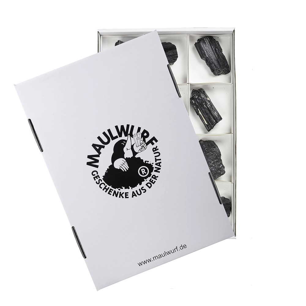 Tourmaline (black) rough stones, 06 -08cm (12 pcs./ PU) | Marco Schreier